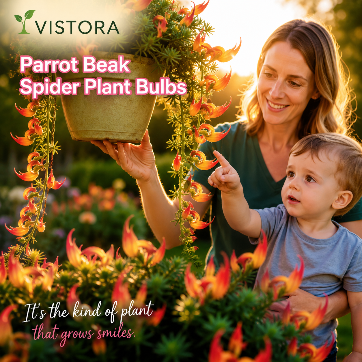 🪴🦜PARROTBEAK SPIDER PLANT BULBS - 🔥 BLOOMS FOR UP TO 300 DAYS A YEAR! 🦜Buy 6 Get 6 Free Bulbs🦜