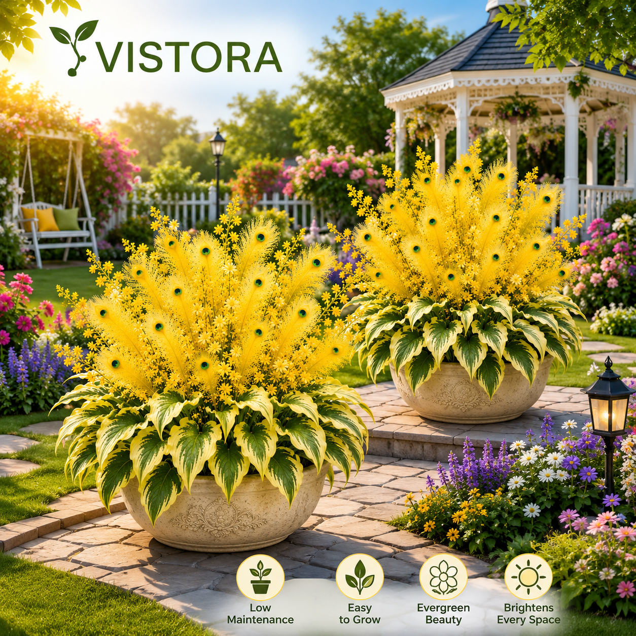 🏠🤗 Peacock Flame Hosta Bulbs💥 Stunning Colors That Brighten Any Space🔥Buy 6 Get 6 Free Bulbs🔥