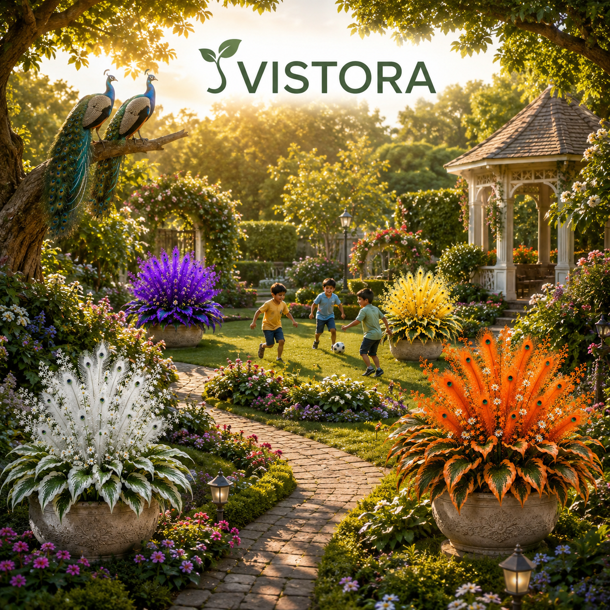 🏠🤗 Peacock Flame Hosta Bulbs💥 Stunning Colors That Brighten Any Space🔥Buy 6 Get 6 Free Bulbs🔥