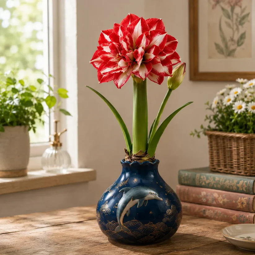 🔥 No Soil! No Water! Just Blooms! 🌺 Watch These Waxed Amaryllis Bulbs Come to Life!🌺 Buy 3 Get 3 Free Bulbs🌺