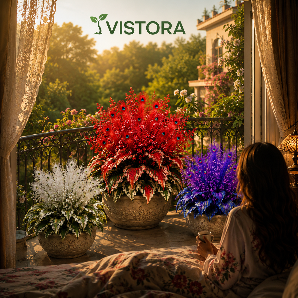 🏠🤗 Peacock Flame Hosta Bulbs💥 Stunning Colors That Brighten Any Space🔥Buy 6 Get 6 Free Bulbs🔥