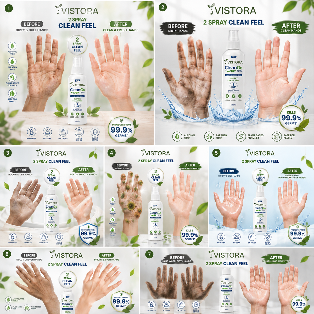 ⏰Limited Sale 49% OFF 🌿 CleanGo Spray - Instant Freshness 💧 No Water. No Soap. Just Spray & Go! 💧Buy 1 Get 1 free💧