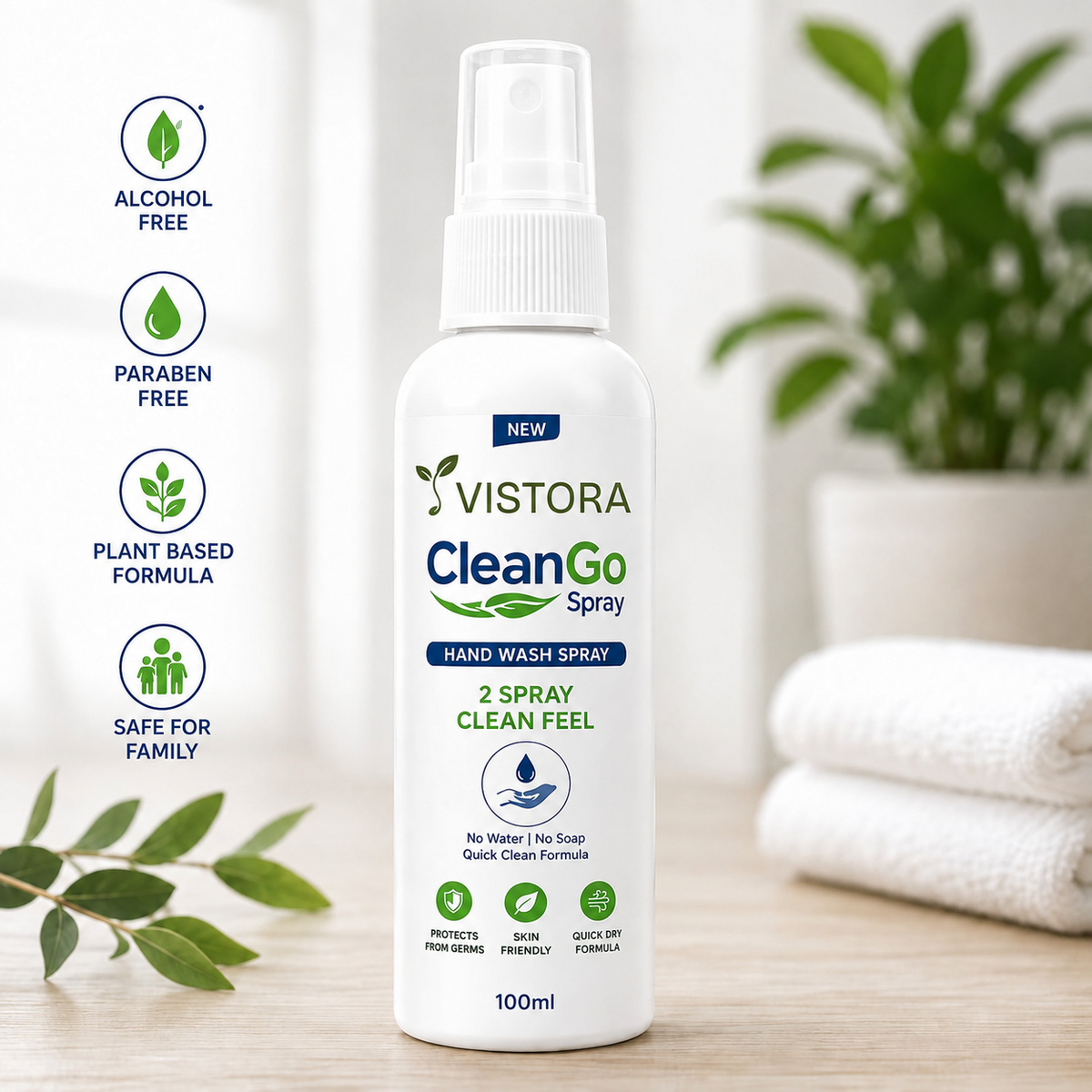 ⏰Limited Sale 49% OFF 🌿 CleanGo Spray - Instant Freshness 💧 No Water. No Soap. Just Spray & Go! 💧Buy 1 Get 1 free💧
