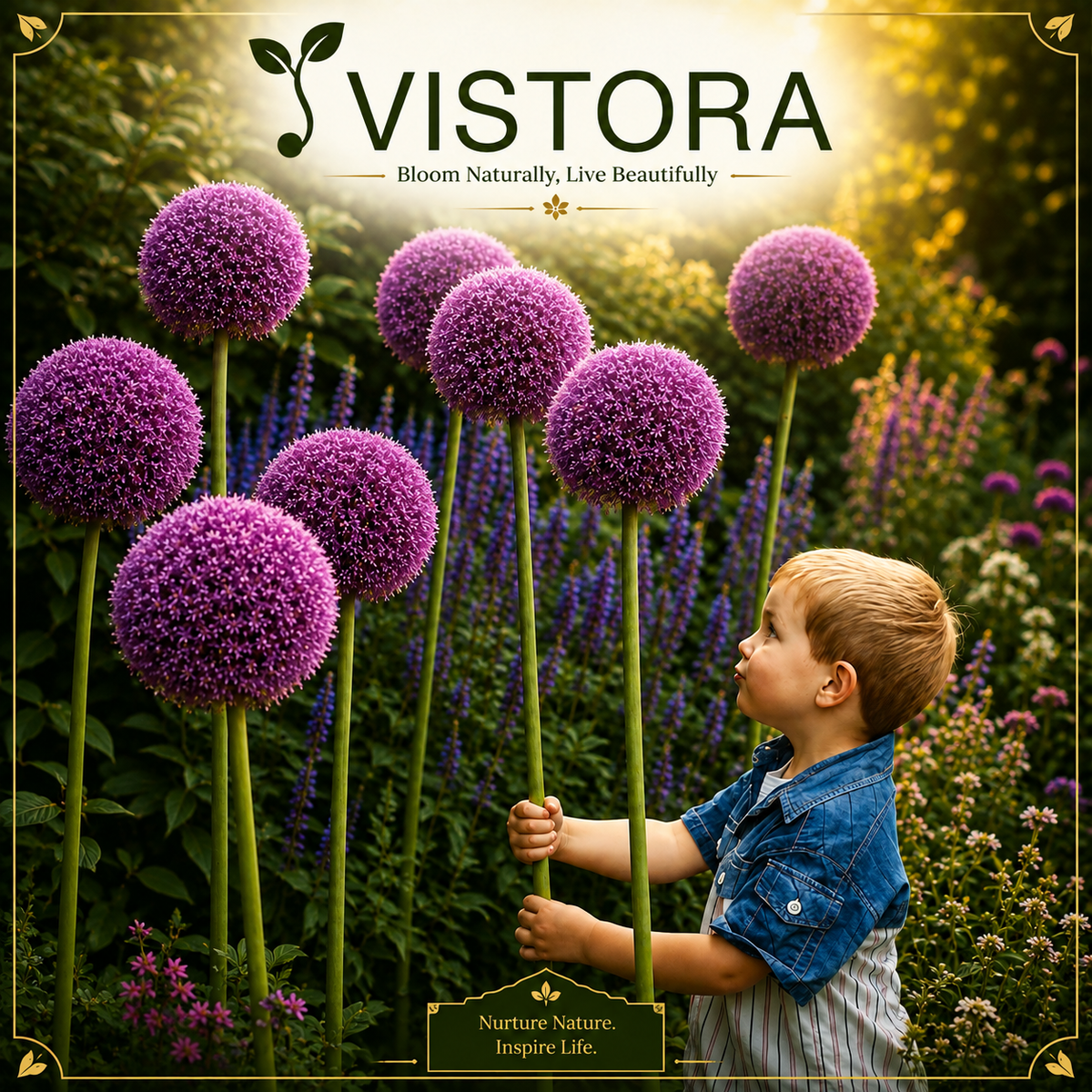 🌸 Giant Allium Bulbs 🌸 Giganteum Ornamental Onion Flower Bulbs 🌸 Buy 6 Get 6 Free Bulbs 🌸