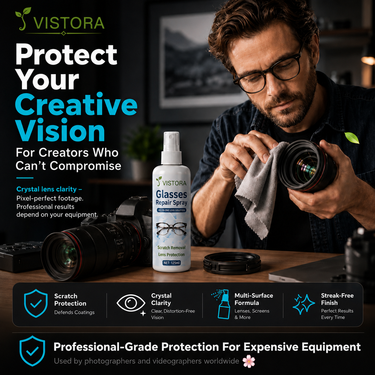 🔥HOT SALE 50% OFF😎Professional Lens Scratch Repair Spray 🔥Buy 1 Get 1 Free🔥