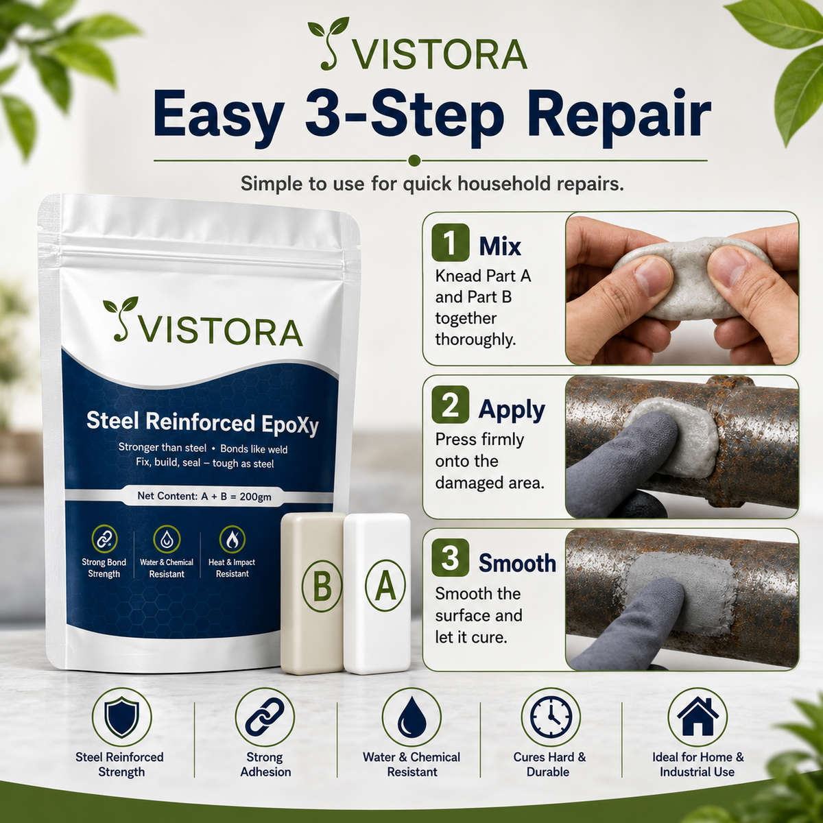 🔥GET 49% OFF NOW🔥 Waterproof Heat-Resistant Epoxy Putty Repair Kit🛠️ BUY 1 GET 1 FREE! ✨
