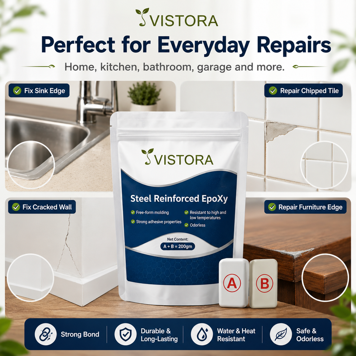 🔥GET 49% OFF NOW🔥 Waterproof Heat-Resistant Epoxy Putty Repair Kit🛠️ BUY 1 GET 1 FREE! ✨