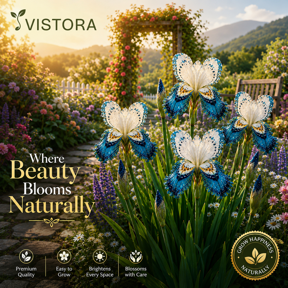 ✨✨Butterfly Iris Bulbs - ✨Grow Your Magical Garden Showstopper ✨ | 🌸 Buy 6 Get 6 Free Bulbs🌸