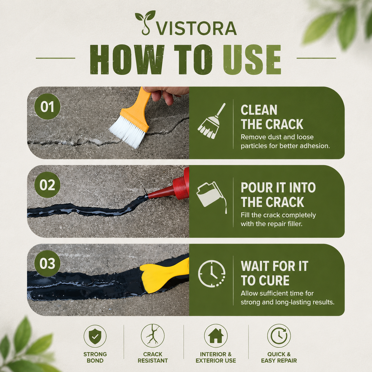 ⏰Limited Sale 49% OFF 🌿💧Heavy-Duty Concrete Crack Repair Adhesive 💧Buy 1 Get 1 free💧