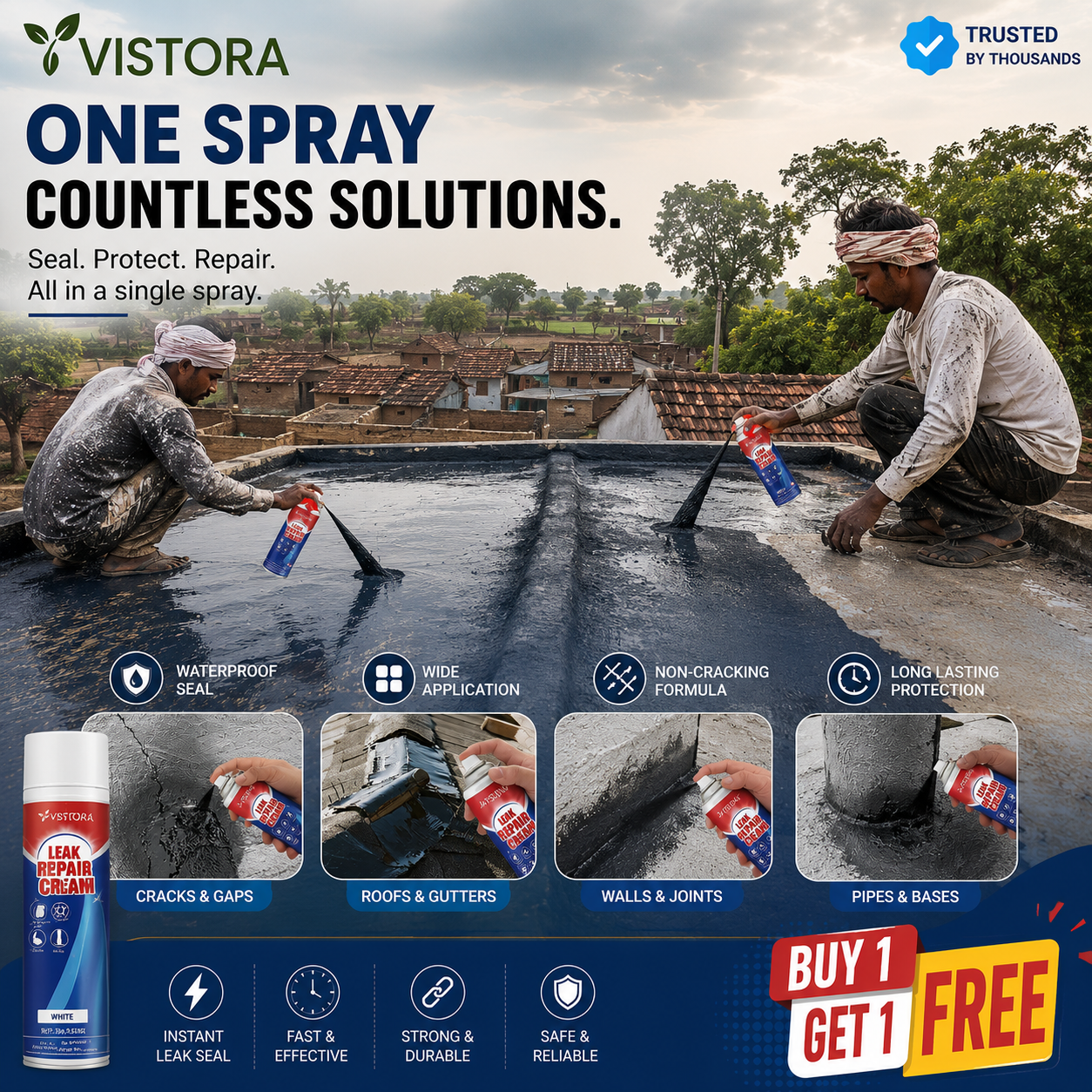 ⏰Limited Sale 49% OFF 🌿💧Heavy-Duty Leak Repair Waterproof Sealant Spray 💧Buy 1 Get 1 free💧