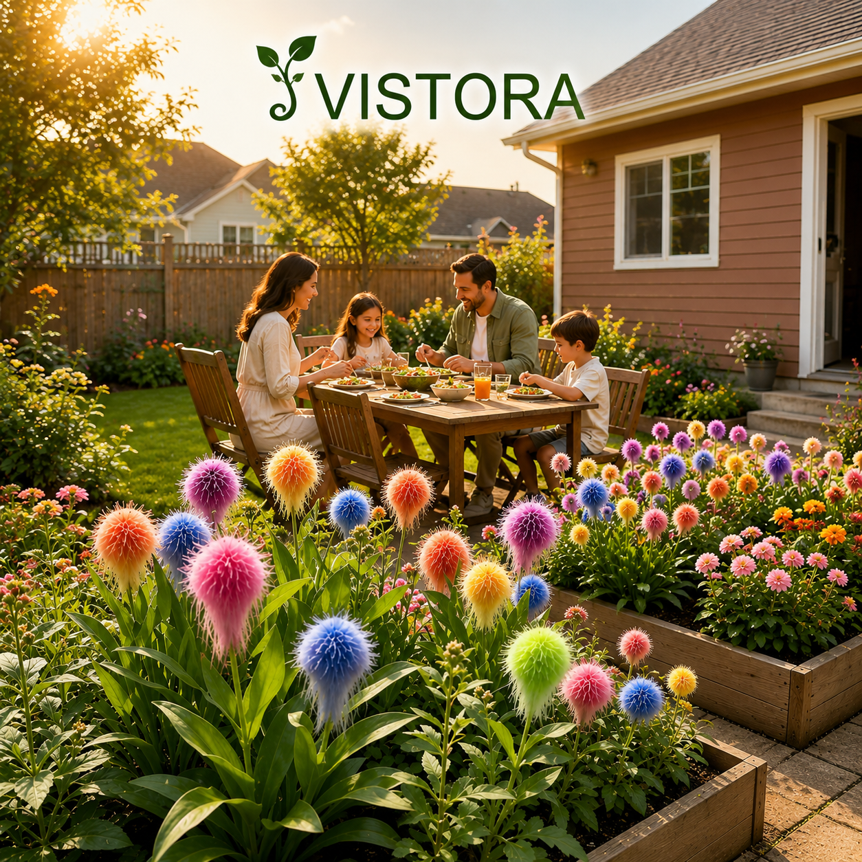 🏠Multi-Color Fluffy Pom Pom Sunflower Seeds☀️Bring magic and beauty to your garden!☀️Buy 1 Get 1 Free☀️1 Pack 300 Seeds