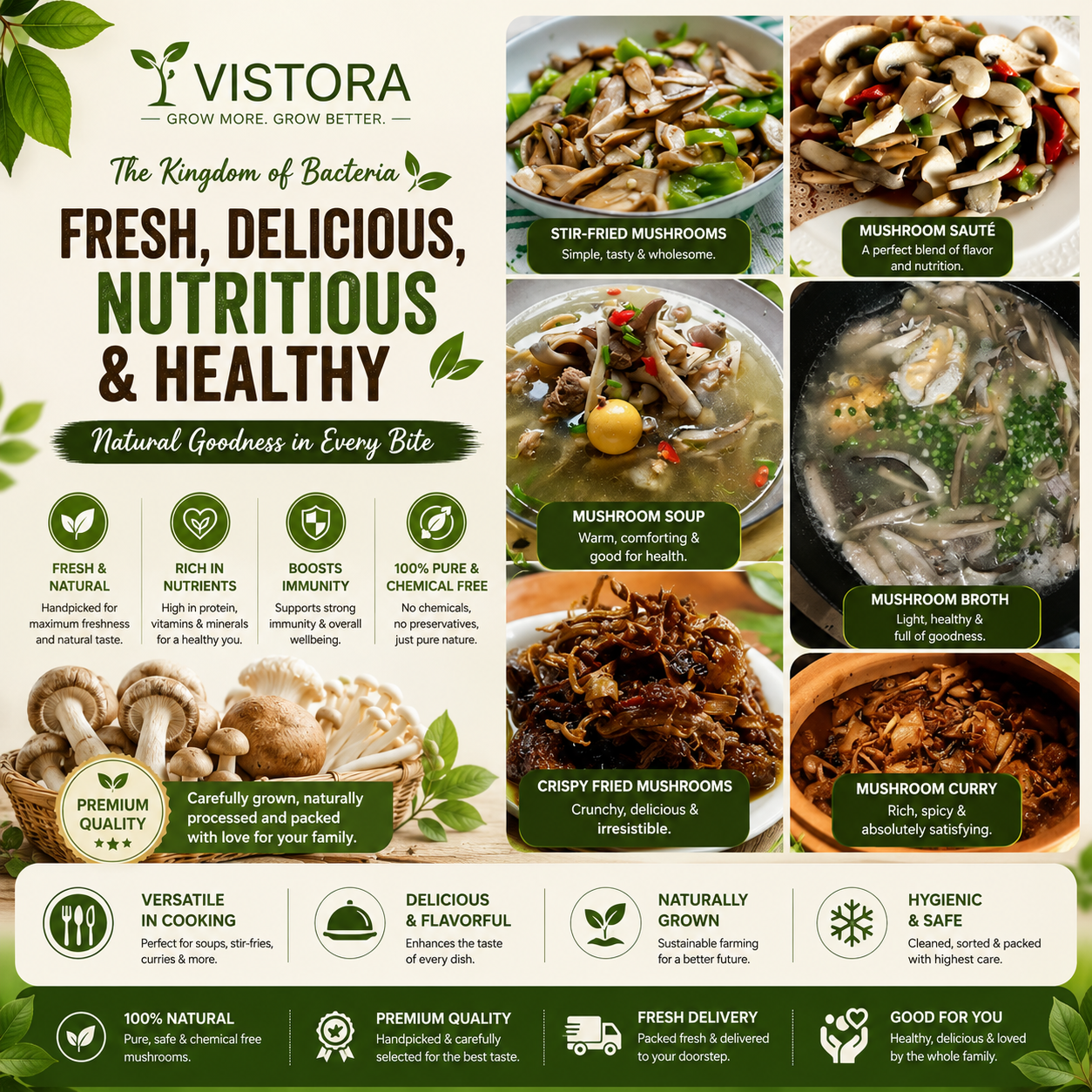 🥳2026 HOT SALE🥳💞50K+ SOLD!✨Premium Organic Mushroom Harvest Grow Kit Seeds – Buy 1 Get 1 Free Special Pack