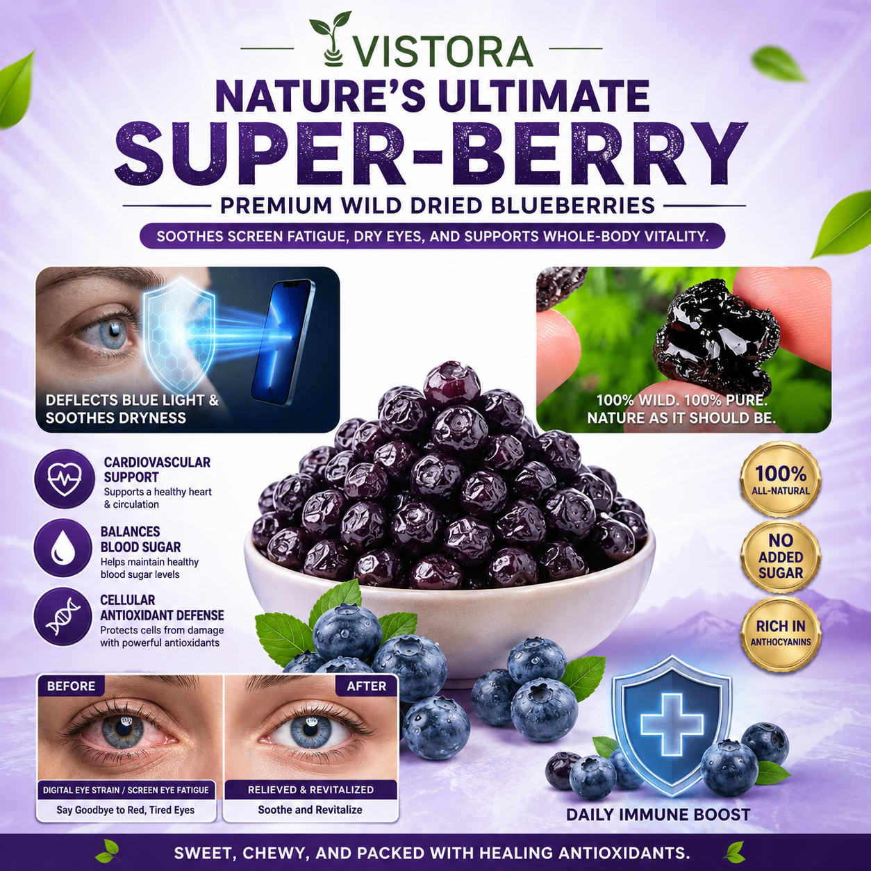 🔥Buy 1 Get 1 Free🔥[Anti-Cancer and Heart Protection] Changbai Mountain Dried Blueberries Seeds – With Plant Growth Supplement Free