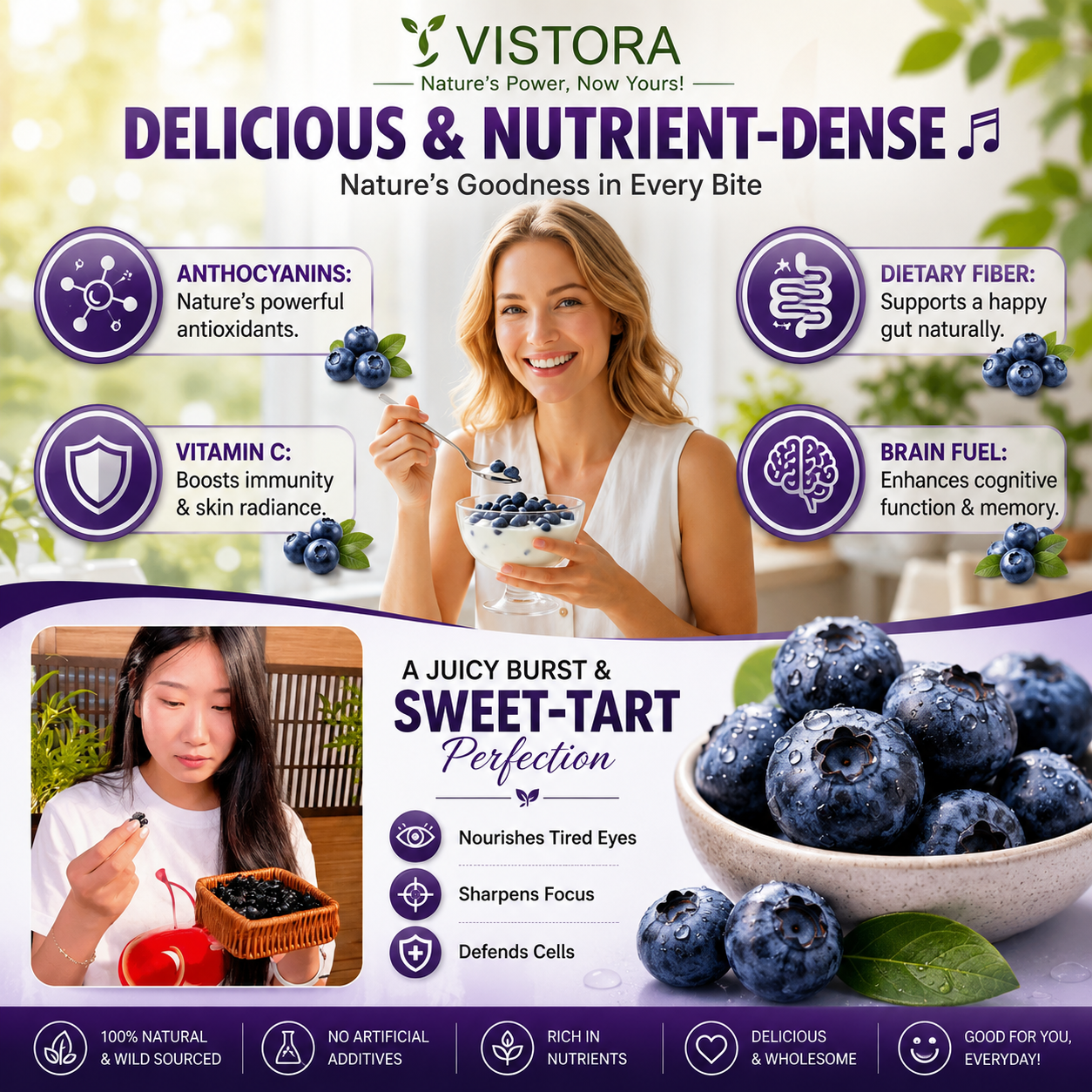 🔥Buy 1 Get 1 Free🔥[Anti-Cancer and Heart Protection] Changbai Mountain Dried Blueberries Seeds – With Plant Growth Supplement Free