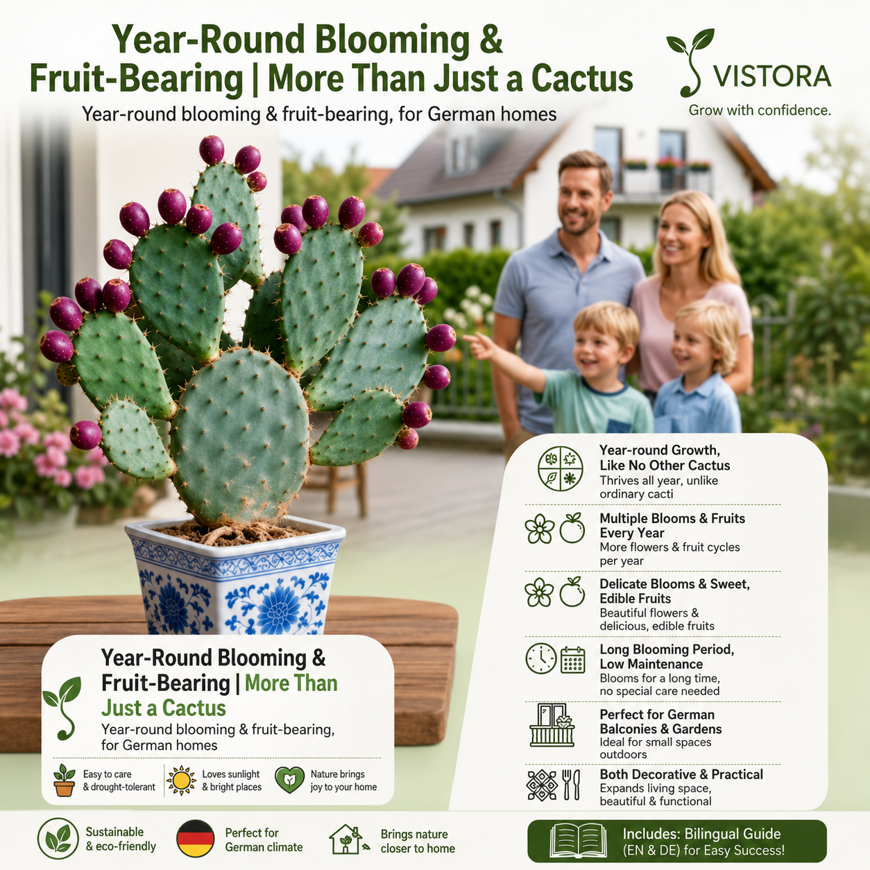 🔥Buy 1 Get 1 Free🔥🍈 Fruit Cactus Seeds 🍈 Edible, nutritious fruits 🌵Easy to grow & drought-tolerant ⚡Fast growth & low pest risk