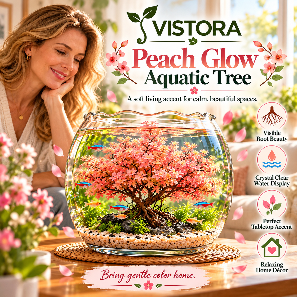 🔥 Crimson Sakura Aquatic Tree Bulbs – Grow a Fiery Underwater Mini Forest✨ Buy 4 Get 4 Free Bulbs ✨