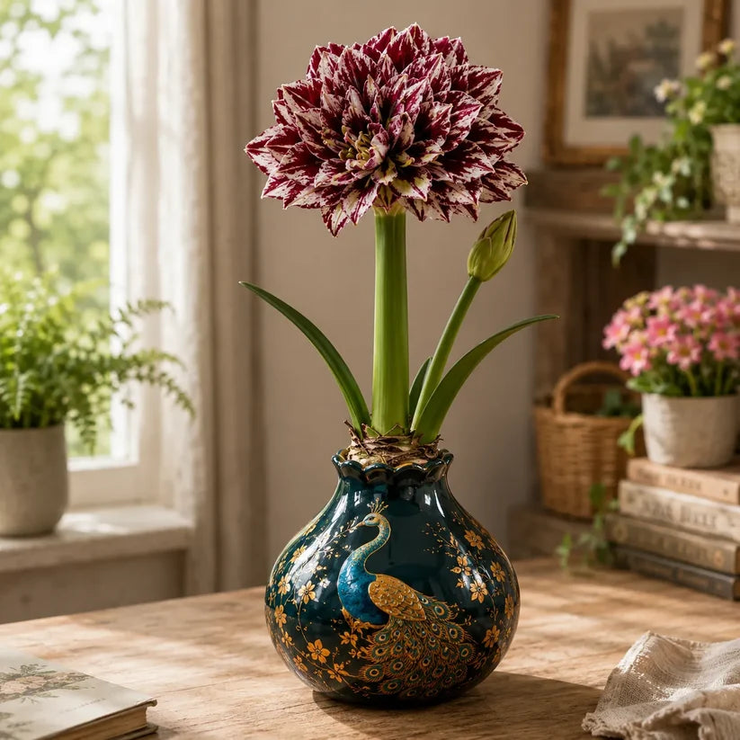 🔥 No Soil! No Water! Just Blooms! 🌺 Watch These Waxed Amaryllis Bulbs Come to Life!🌺 Buy 3 Get 3 Free Bulbs🌺